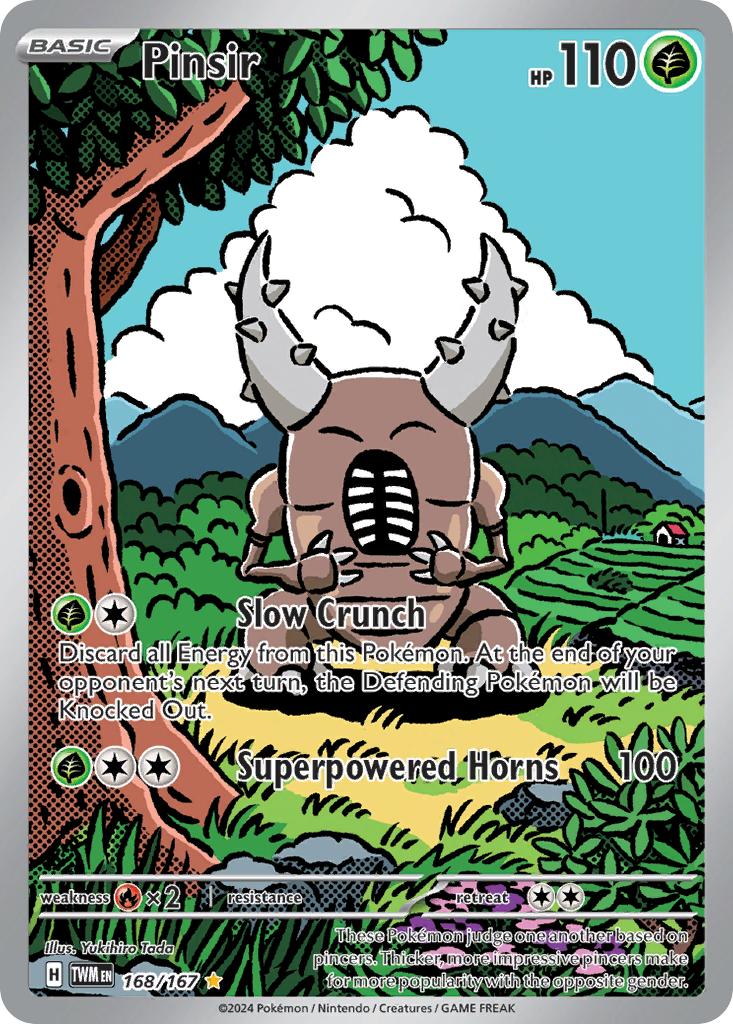 Pinsir – Twilight Masquerade 168/167 Pokémon card