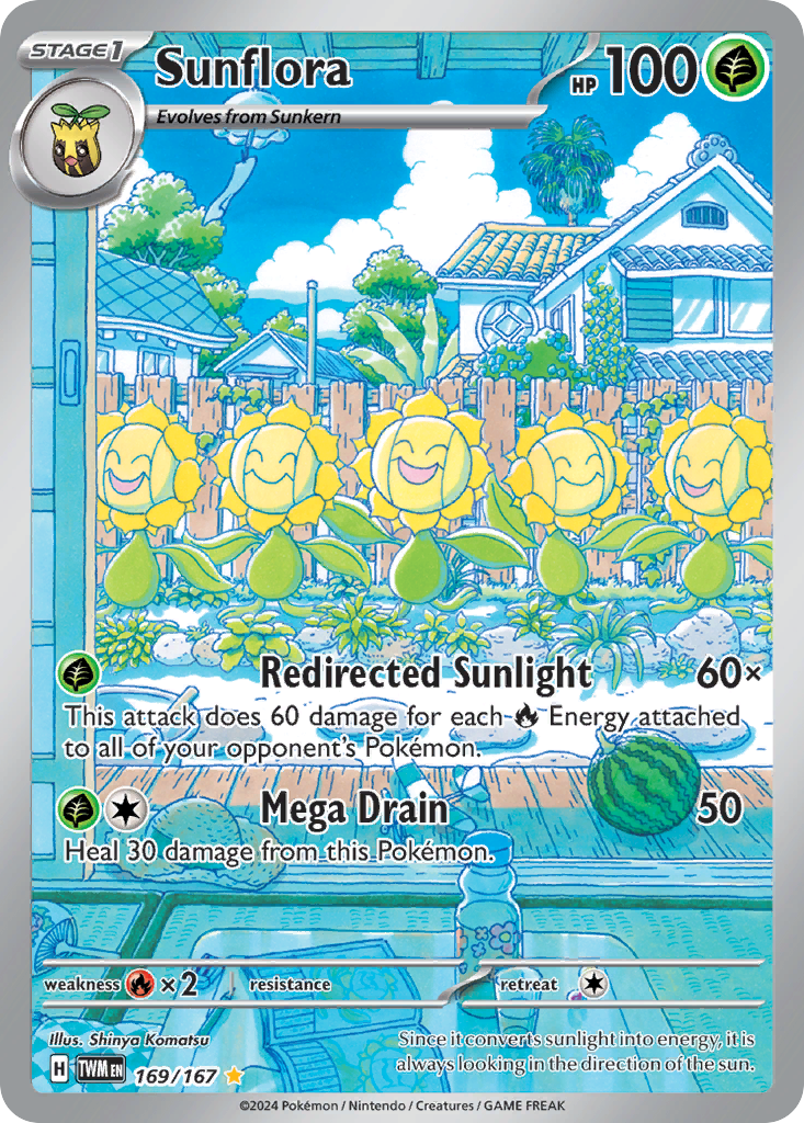 Sunflora – Twilight Masquerade 169/167 Pokémon card