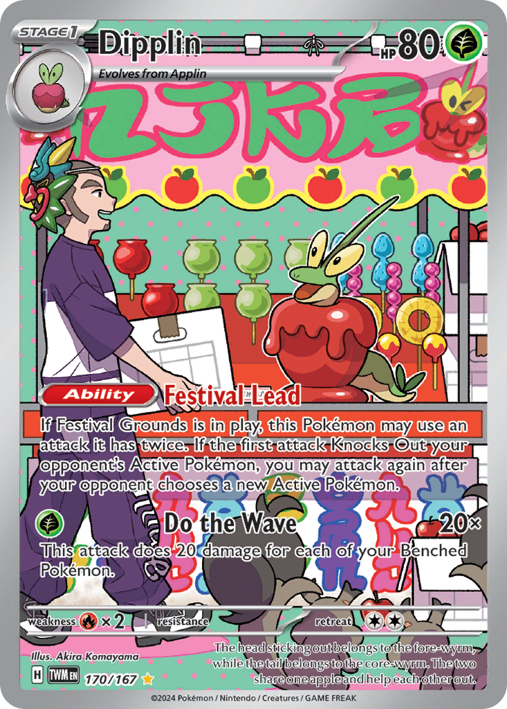 Dipplin – Twilight Masquerade 170/167 Pokémon card