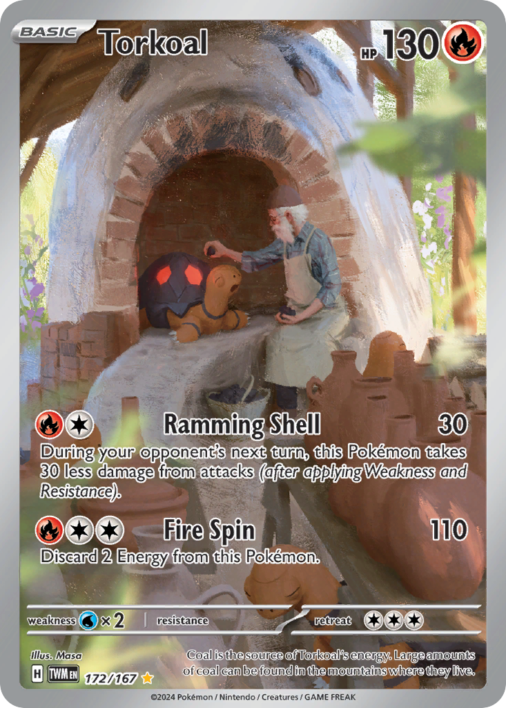 Torkoal – Twilight Masquerade 172/167 Pokémon card