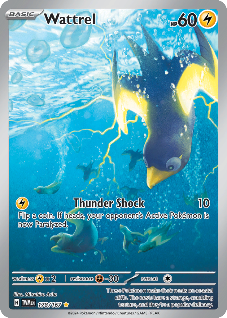 Wattrel – Twilight Masquerade 178/167 Pokémon card