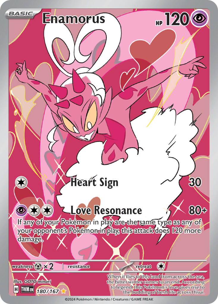 Enamorus – Twilight Masquerade 180/167 Pokémon card