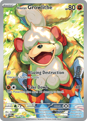 Hisuian Growlithe - Twilight Masquerade 181