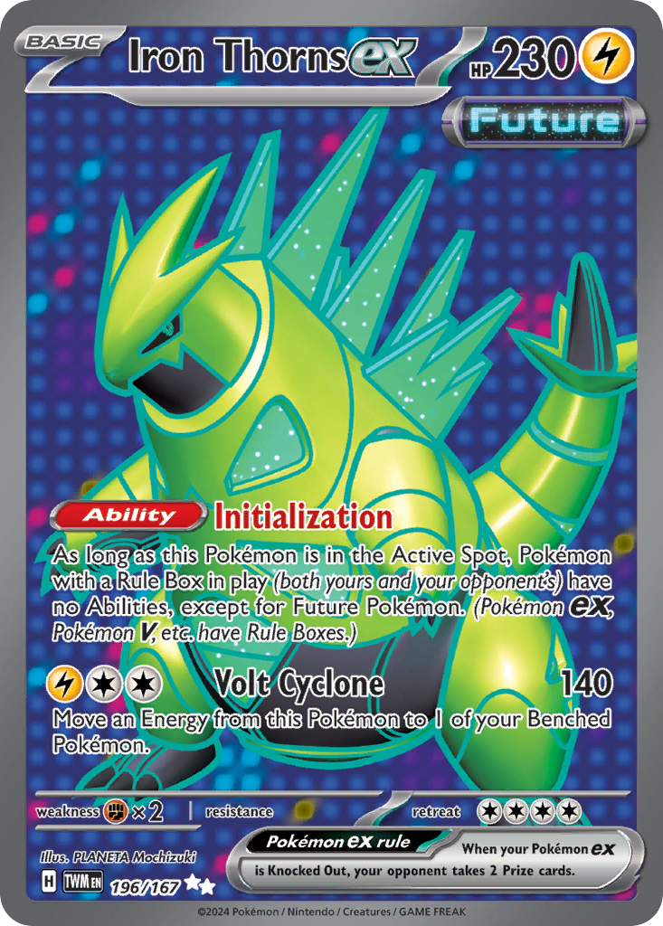 Iron Thorns ex – Twilight Masquerade 196/167 Pokémon card