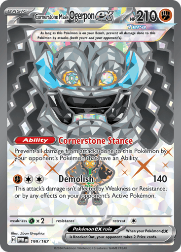Cornerstone Mask Ogerpon ex - Twilight Masquerade 199