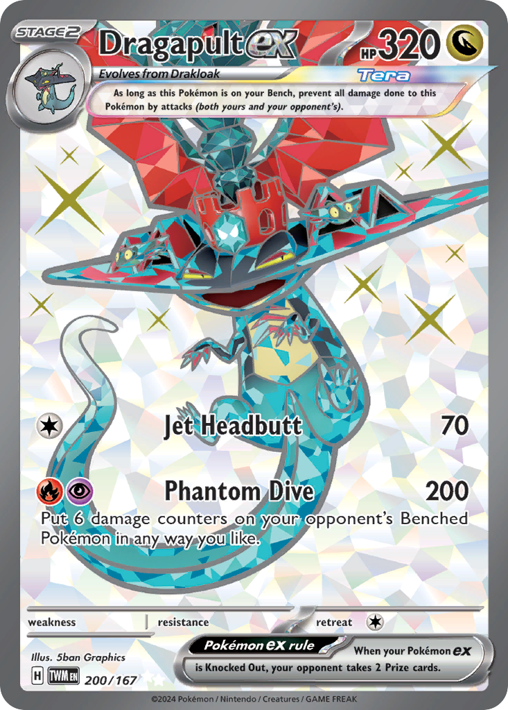 Dragapult ex – Twilight Masquerade 200/167 Pokémon card