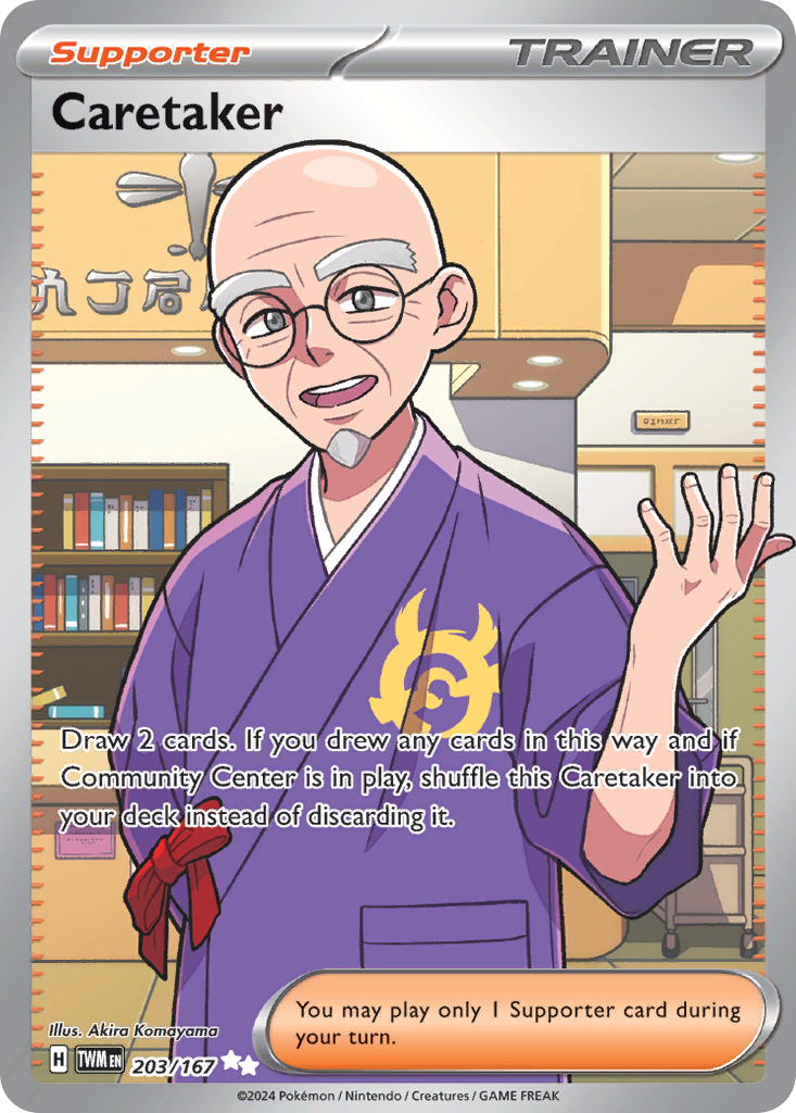 Caretaker – Twilight Masquerade 203/167 Pokémon card
