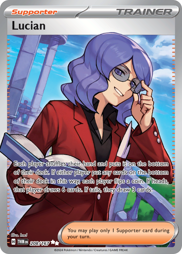 Lucian – Twilight Masquerade 208/167 Pokémon card