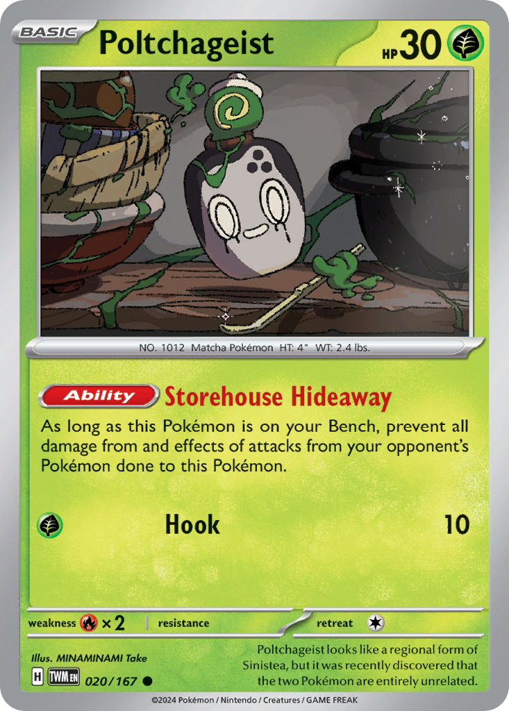 Poltchageist – Twilight Masquerade 020/167 Pokémon card