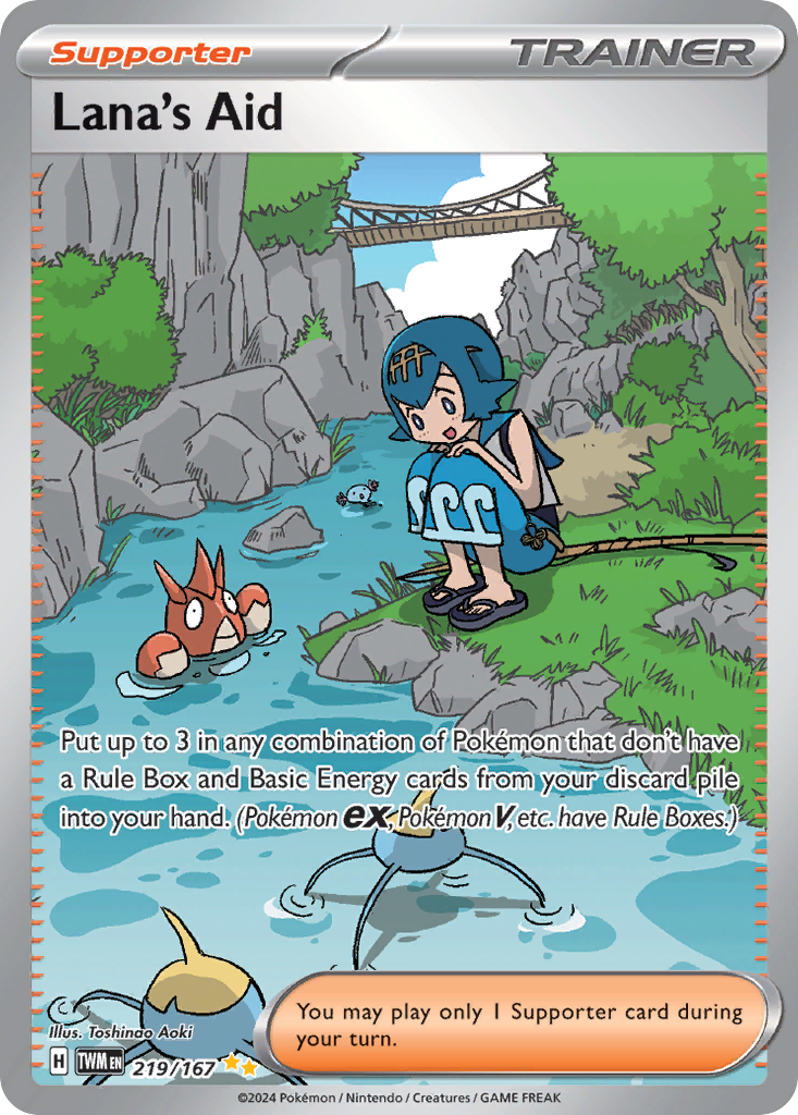 Lana's Aid – Twilight Masquerade 219/167 Pokémon card