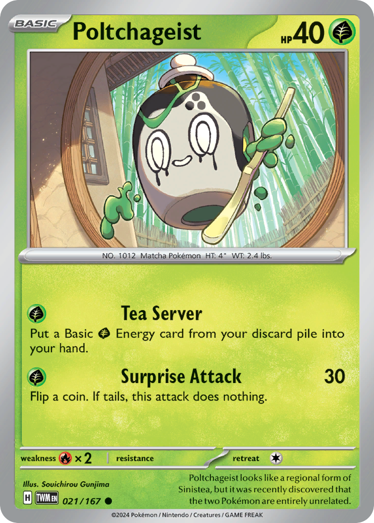 Poltchageist – Twilight Masquerade 021/167 Pokémon card