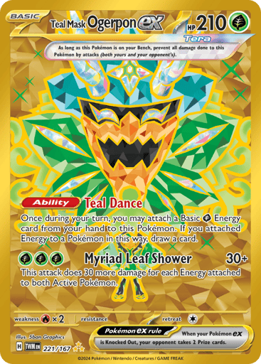 Teal Mask Ogerpon ex - Twilight Masquerade 221
