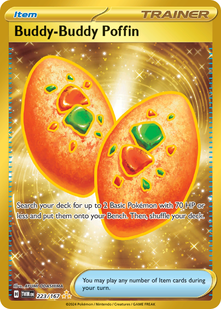Buddy-Buddy Poffin – Twilight Masquerade 223/167 Pokémon card