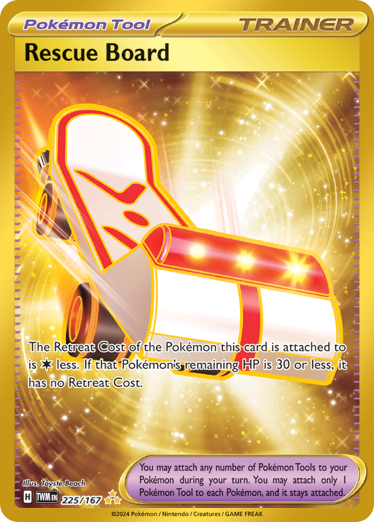 Rescue Board – Twilight Masquerade 225/167 Pokémon card