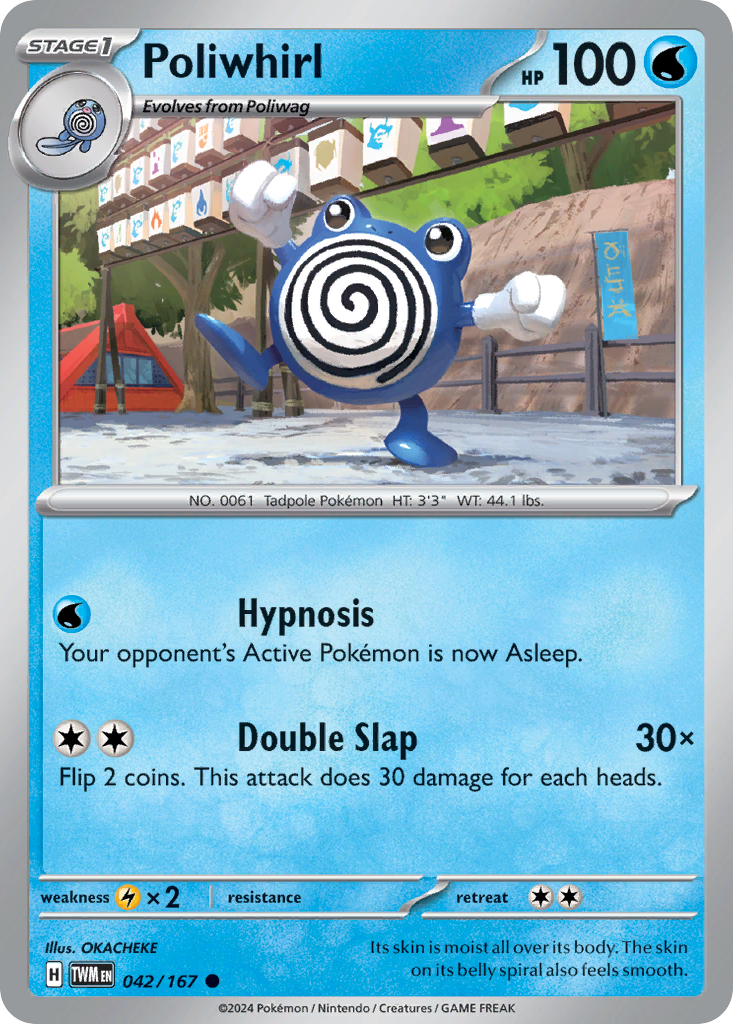 Poliwhirl – Twilight Masquerade 042/167 Pokémon card