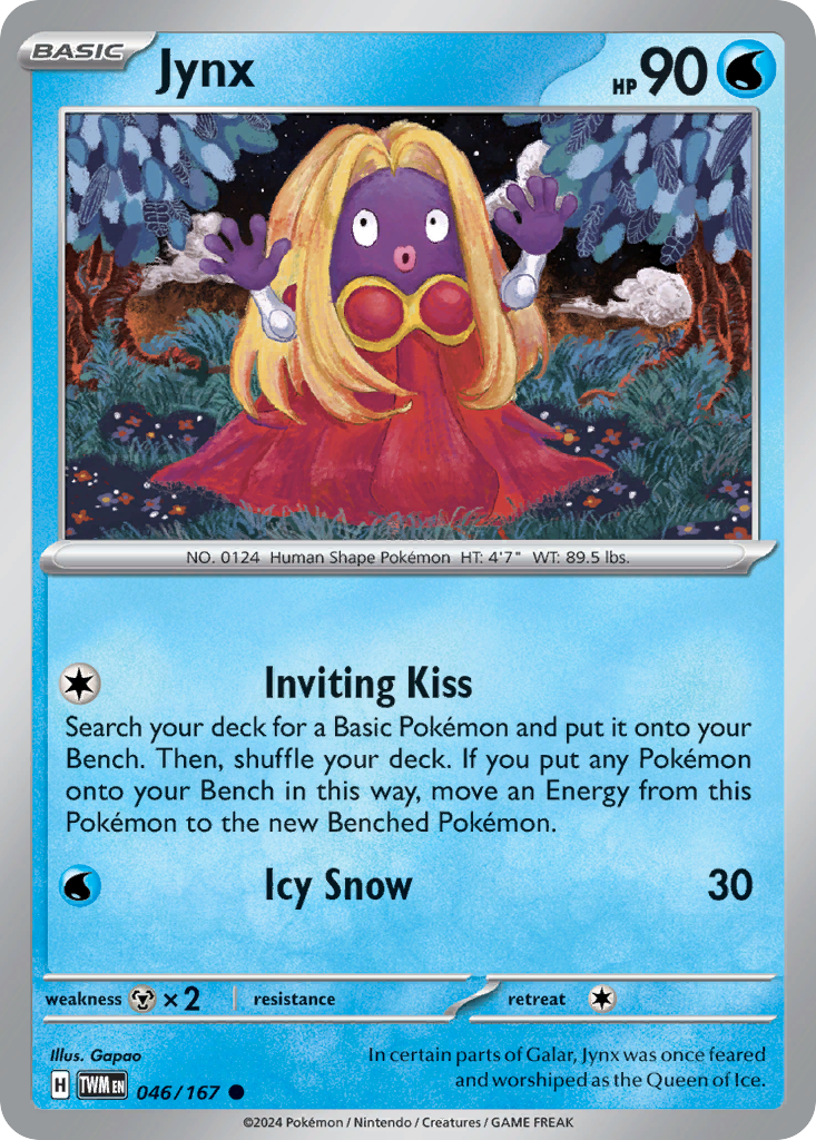 Jynx – Twilight Masquerade 046/167 Pokémon card