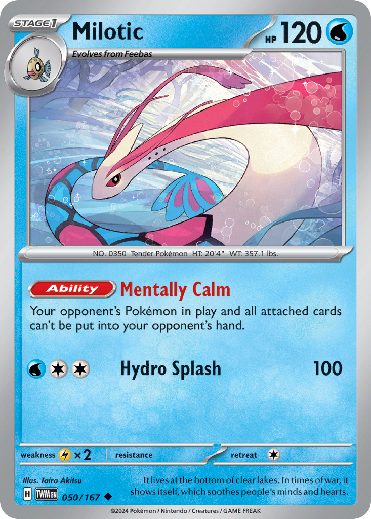 Milotic – Twilight Masquerade 050/167 Pokémon card