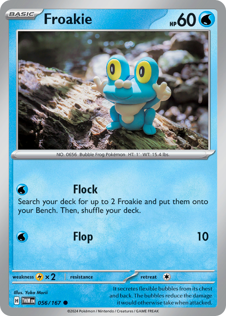 Froakie – Twilight Masquerade 056/167 Pokémon card