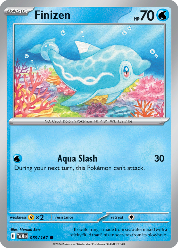 Finizen – Twilight Masquerade 059/167 Pokémon card
