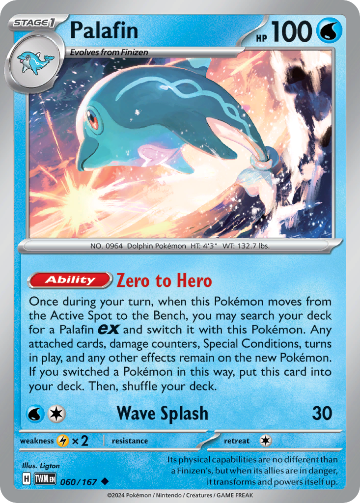 Palafin – Twilight Masquerade 060/167 Pokémon card