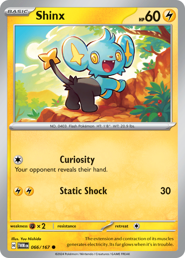 Shinx – Twilight Masquerade 066/167 Pokémon card
