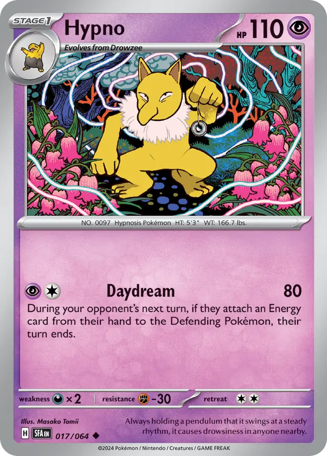 Hypno – Shrouded Fable 017/064 Pokémon card