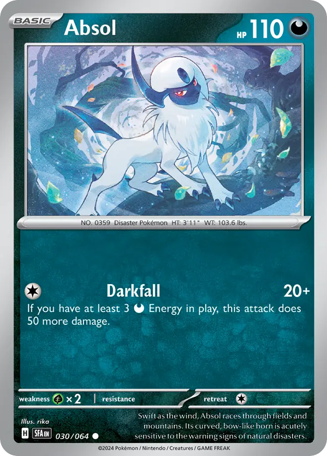 Absol – Shrouded Fable 030/064 Pokémon card