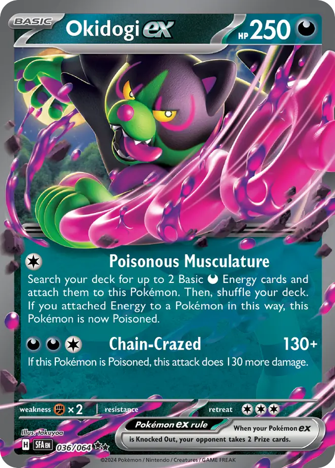 Okidogi ex – Shrouded Fable 036/064 Pokémon card