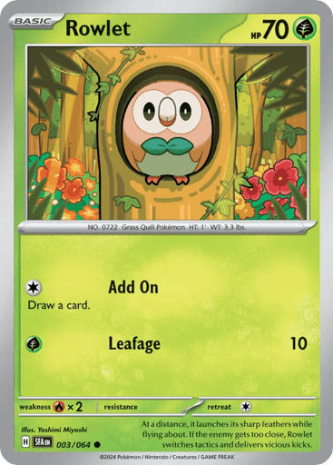 Rowlet - Shrouded Fable 3