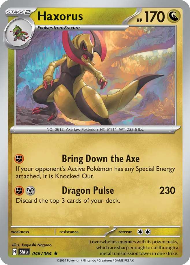 Haxorus – Shrouded Fable 046/064 Pokémon card
