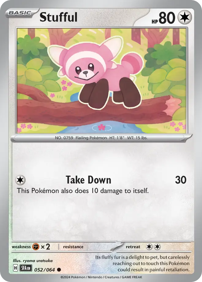 Stufful – Shrouded Fable 052/064 Pokémon card