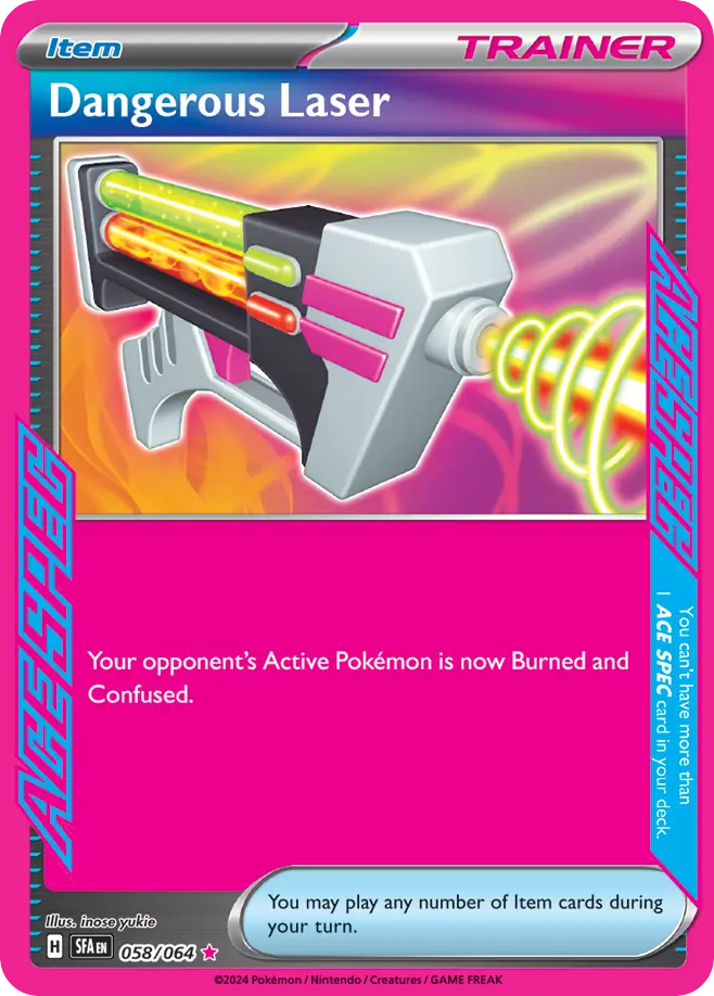 Dangerous Laser – Shrouded Fable 058/064 Pokémon card