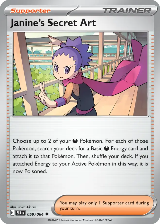 Janine's Secret Art – Shrouded Fable 059/064 Pokémon card