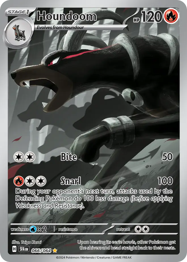 Houndoom – Shrouded Fable 066/064 Pokémon card