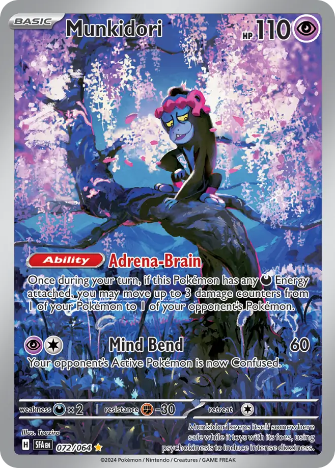 Munkidori – Shrouded Fable 072/064 Pokémon card