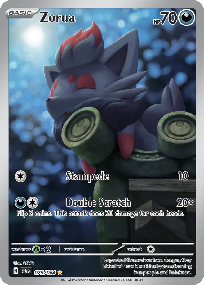 Zorua – Shrouded Fable 075/064 Pokémon card