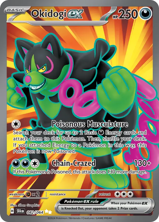 Okidogi ex – Shrouded Fable 082/064 Pokémon card