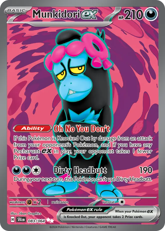 Munkidori ex – Shrouded Fable 083/064 Pokémon card