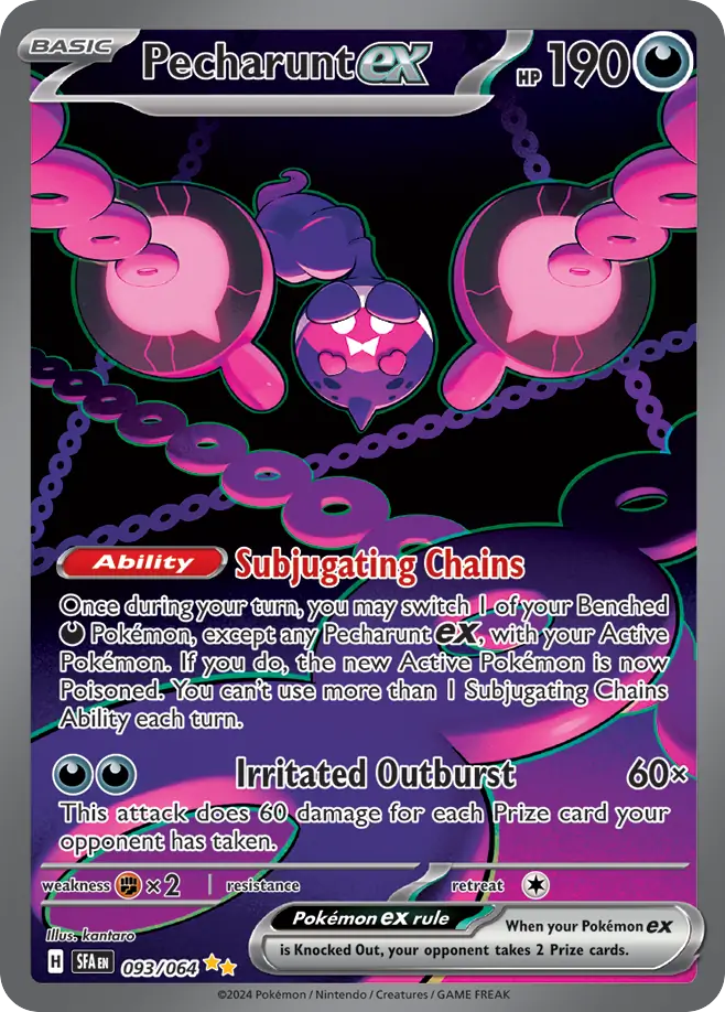 Pecharunt ex – Shrouded Fable 093/064 Pokémon card