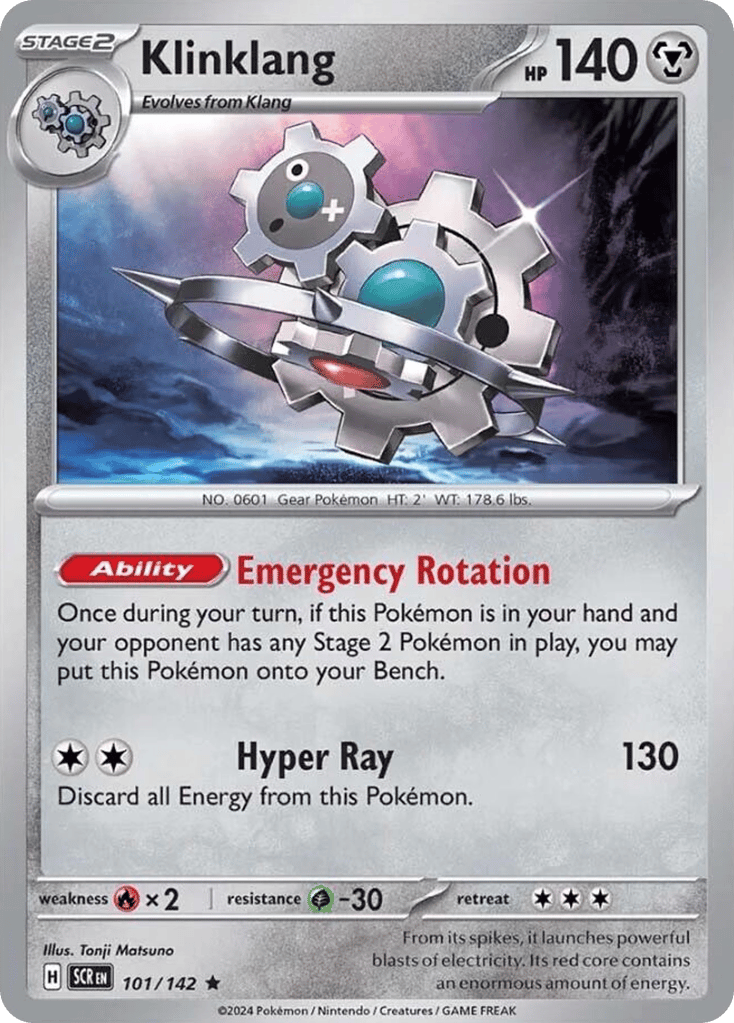 Klinklang – Stellar Crown 101/142 Pokémon card