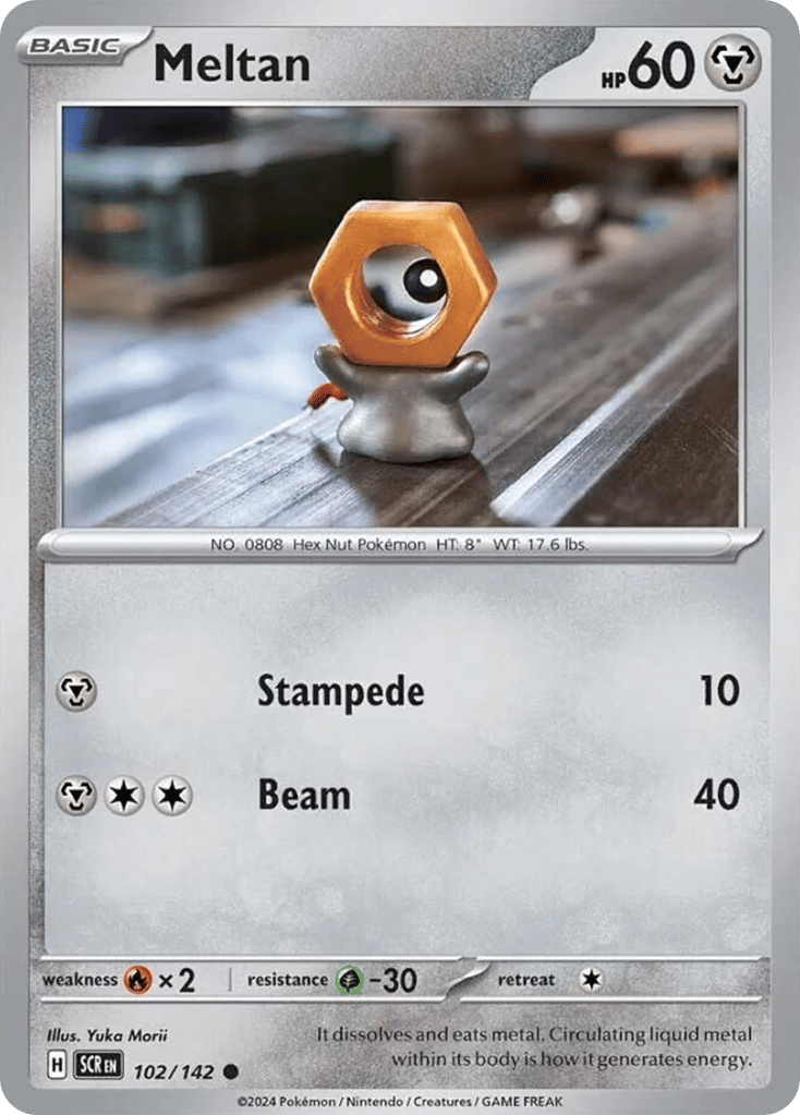 Meltan – Stellar Crown 102/142 Pokémon card
