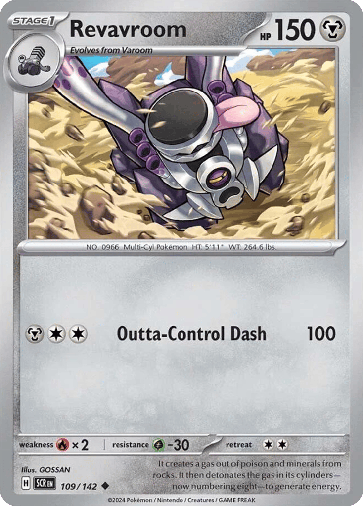 Revavroom – Stellar Crown 109/142 Pokémon card