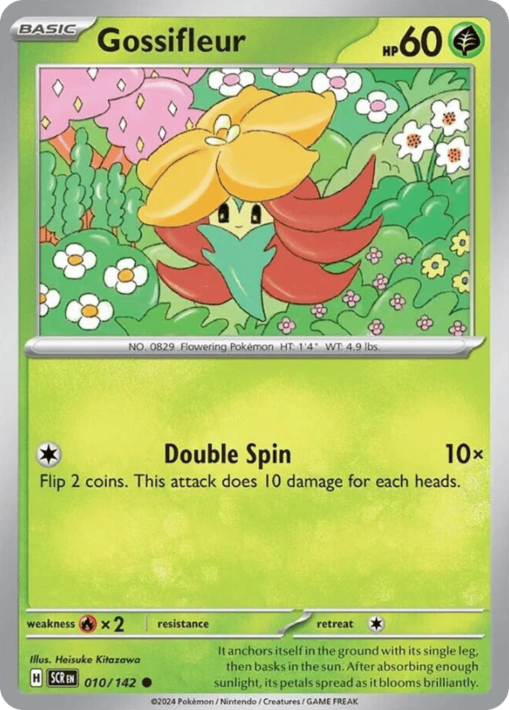 Gossifleur – Stellar Crown 010/142 Pokémon card
