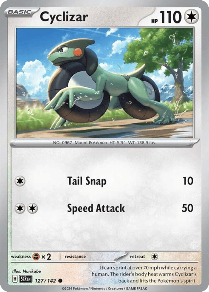 Cyclizar – Stellar Crown 127/142 Pokémon card