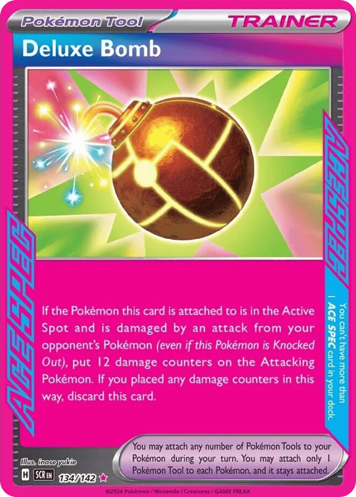 Deluxe Bomb – Stellar Crown 134/142 Pokémon card