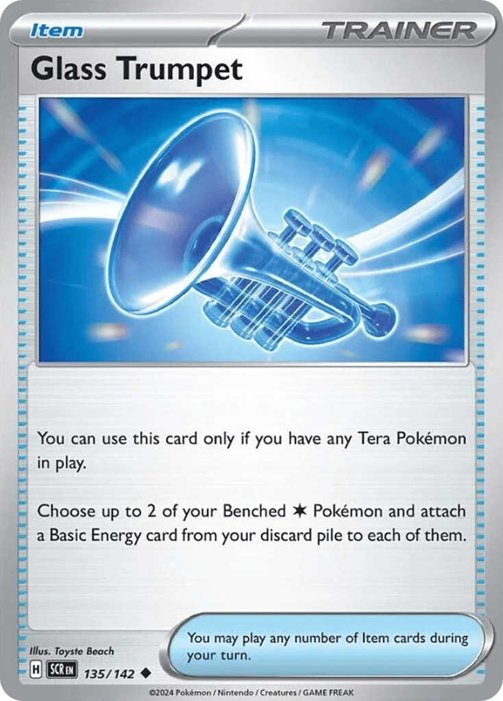 Glass Trumpet – Stellar Crown 135/142 Pokémon card
