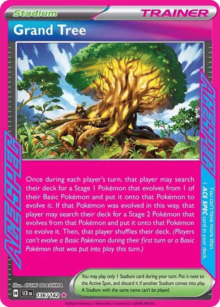 Grand Tree – Stellar Crown 136/142 Pokémon card
