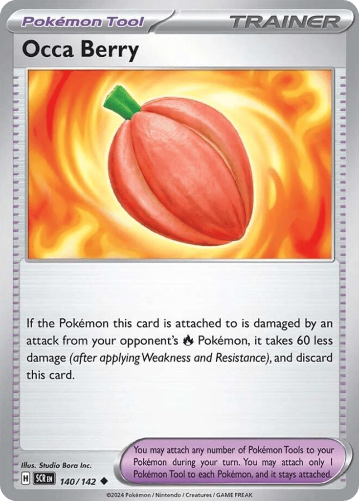 Occa Berry – Stellar Crown 140/142 Pokémon card