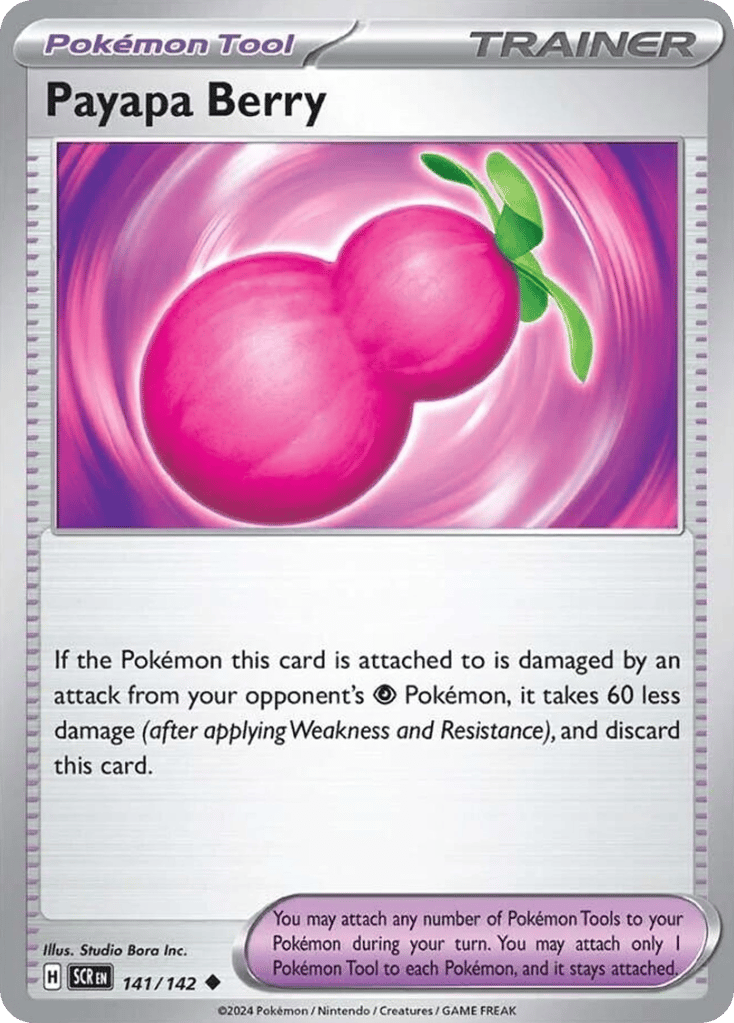 Payapa Berry – Stellar Crown 141/142 Pokémon card