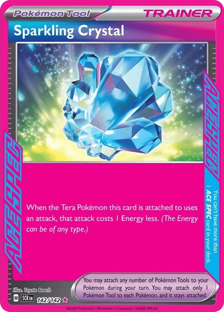 Sparkling Crystal – Stellar Crown 142/142 Pokémon card